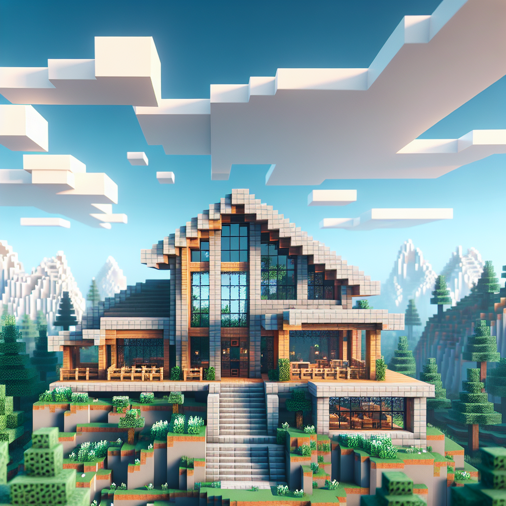 Desain Rumah Minecraft Mudah Ditiru untuk Pemula