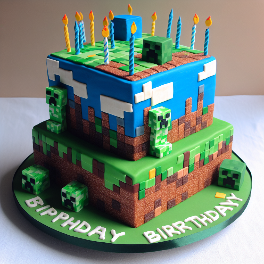 Inspirasi Kue Ulang Tahun Minecraft yang Kreatif dan Lezat
